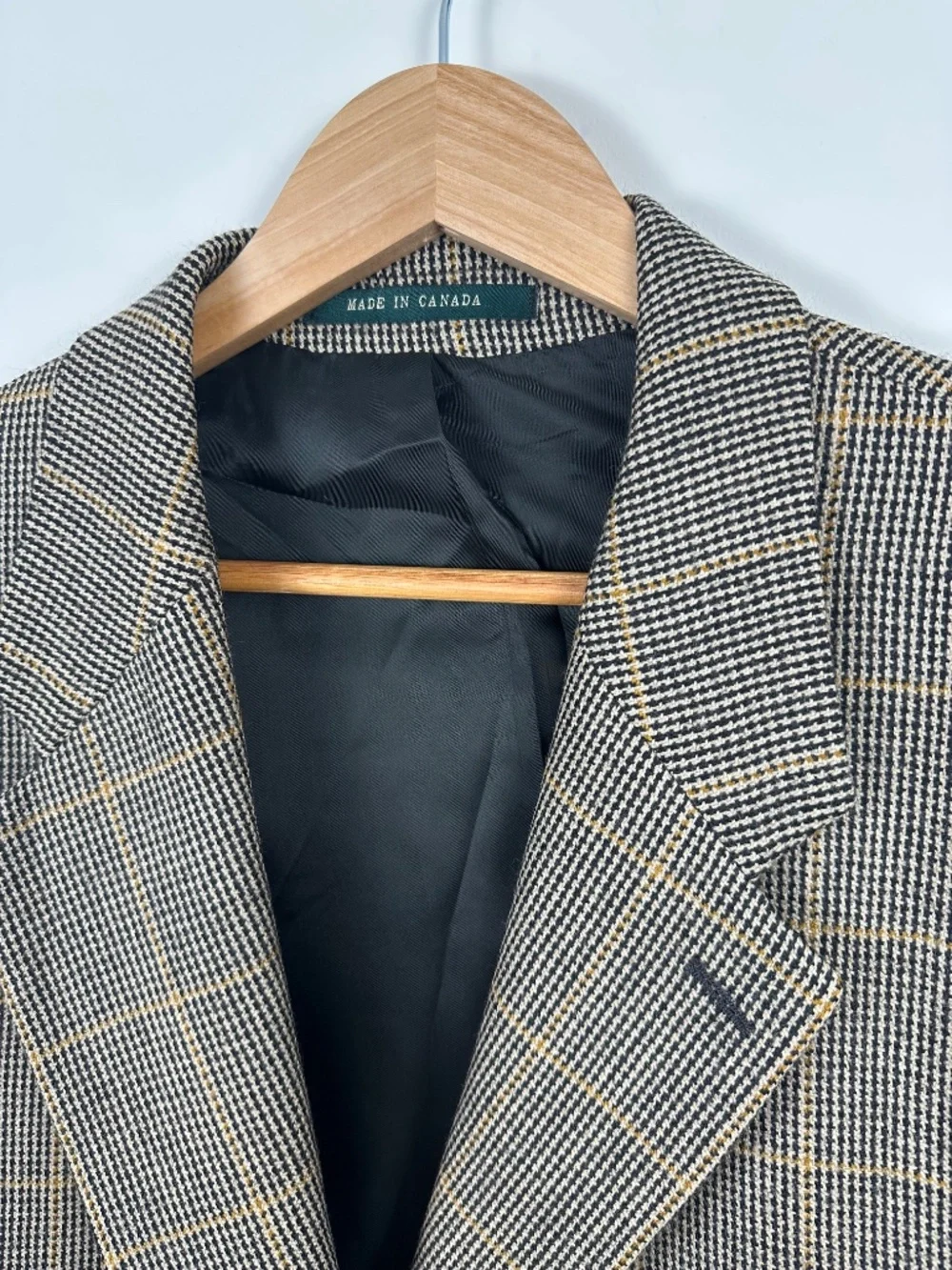 Lauren Ralph Lauren Men’s Wool Houndstooth Plaid Blazer Sport Coat 42R
